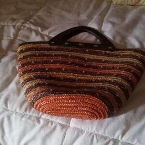 muti color beach bag
